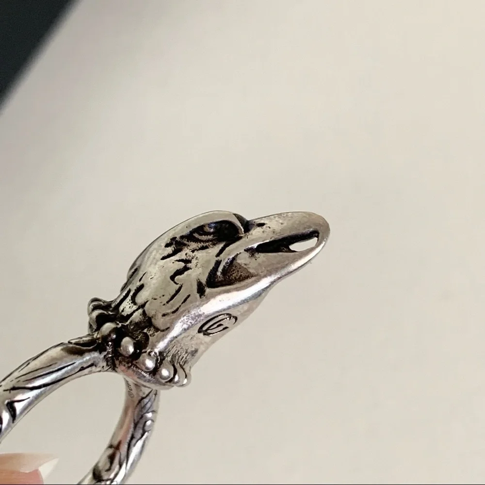 NWOT Gucci sterling silver eagle ring - Picture 10 of 16